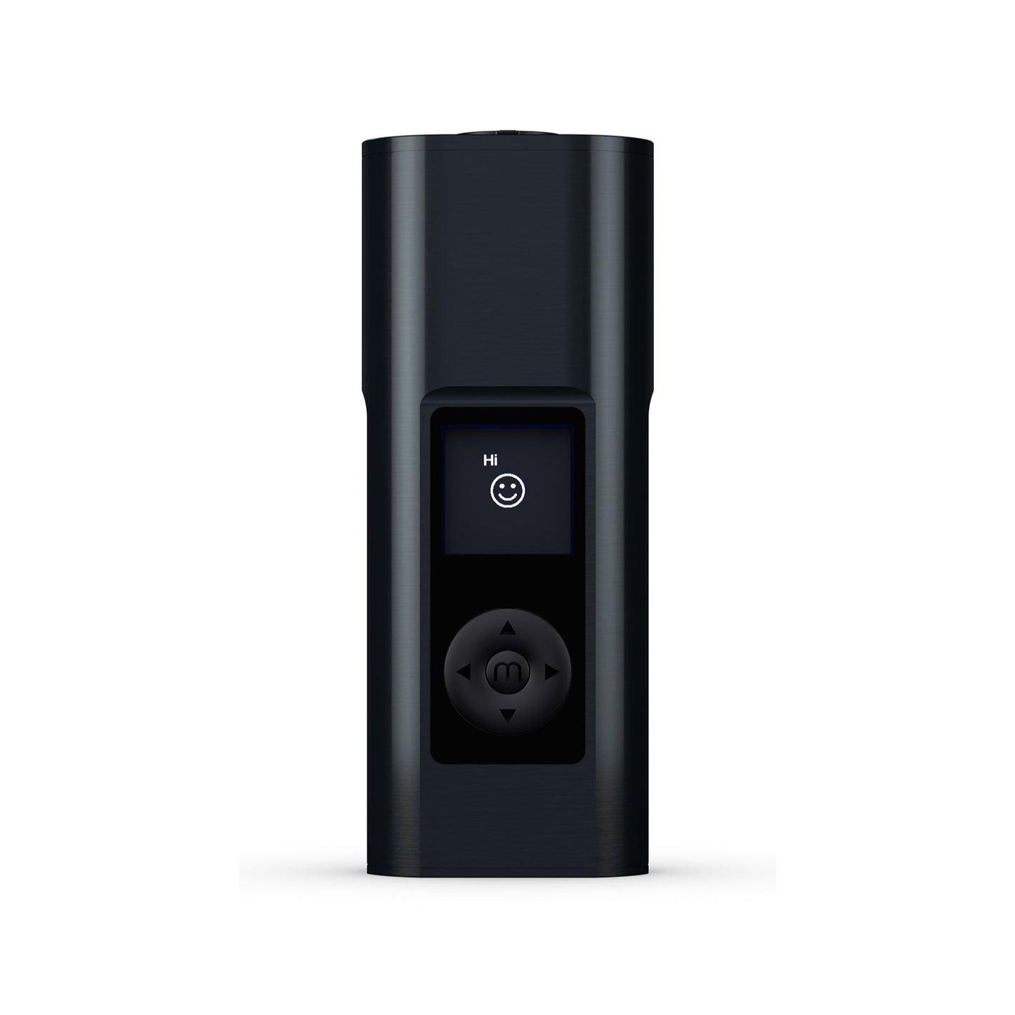 Solo 3 Vaporizer in der Sonderfarbe Intergalactic – tief glänzendes Schwarz mit leichtem Metallic-Schimmer und Glasmundstück