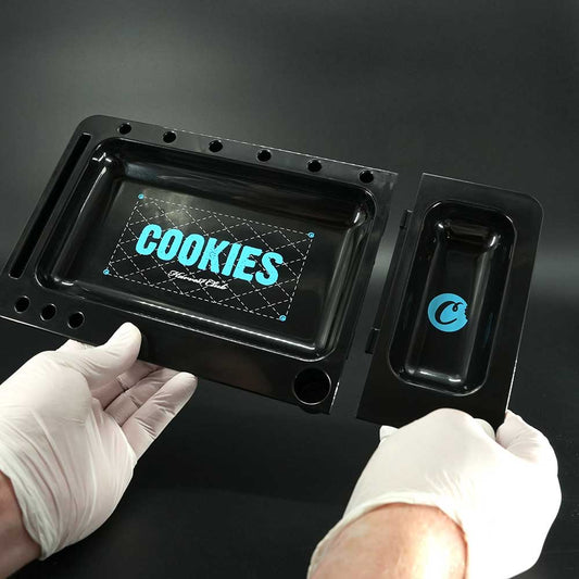 Cookies Rolling Tray 2.0 Black teilbar praktisch