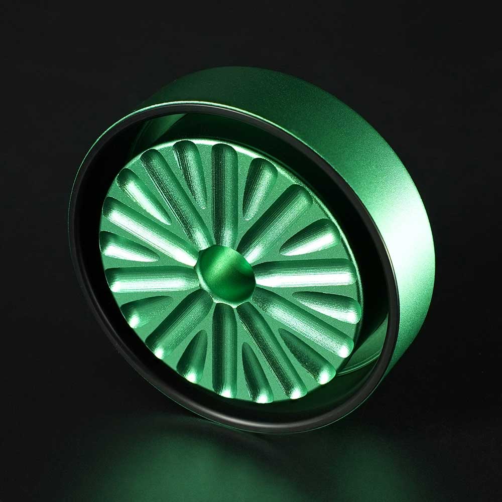 Flower Mill Next Gen Standard Grinder Grün – oberes Mahlwerk ohne Schneidezähne