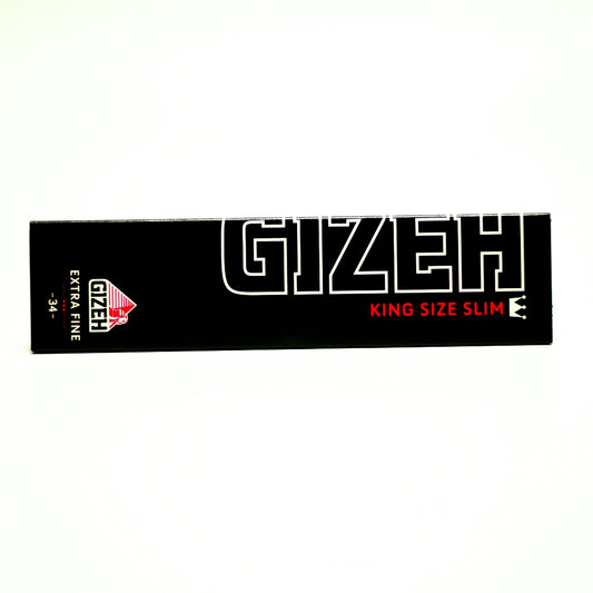 Gizeh Black King Size Slim Extra Fine Papers, ultradünne Blättchen mit Magnetverschluss.