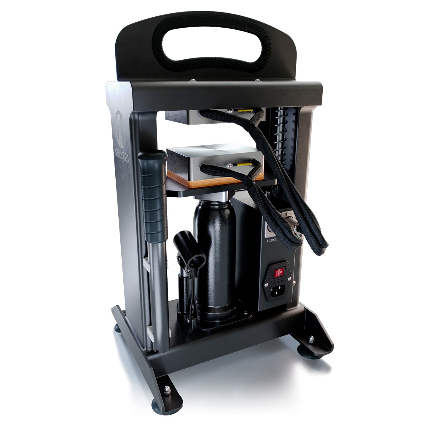 Graspresso GP6-10 R0SIN Press – Rückansicht mit Stromanschlüssen und stabilem Gehäuse