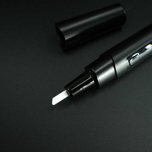 Aufheizbare Keramikspitze des HEATX – ideal zum sauberen Tropfen von klebrigem Extrakt