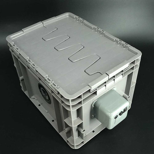 Heisenberg Pollenmaschine 150 g – stabile Pollenschleuder mit geschlossenem Gehäuse und Edelstahl-Siebtrommel.