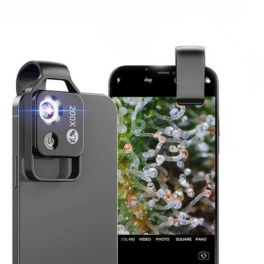 Handy Mikroskop Lupe Ernte Grow 200x Vincent