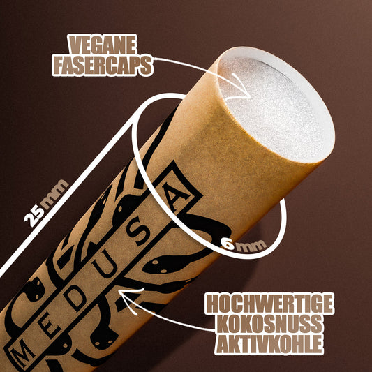 MEDUSAFILTERS Aktivkohlefilter ORGANIC 50 STÜCK Details