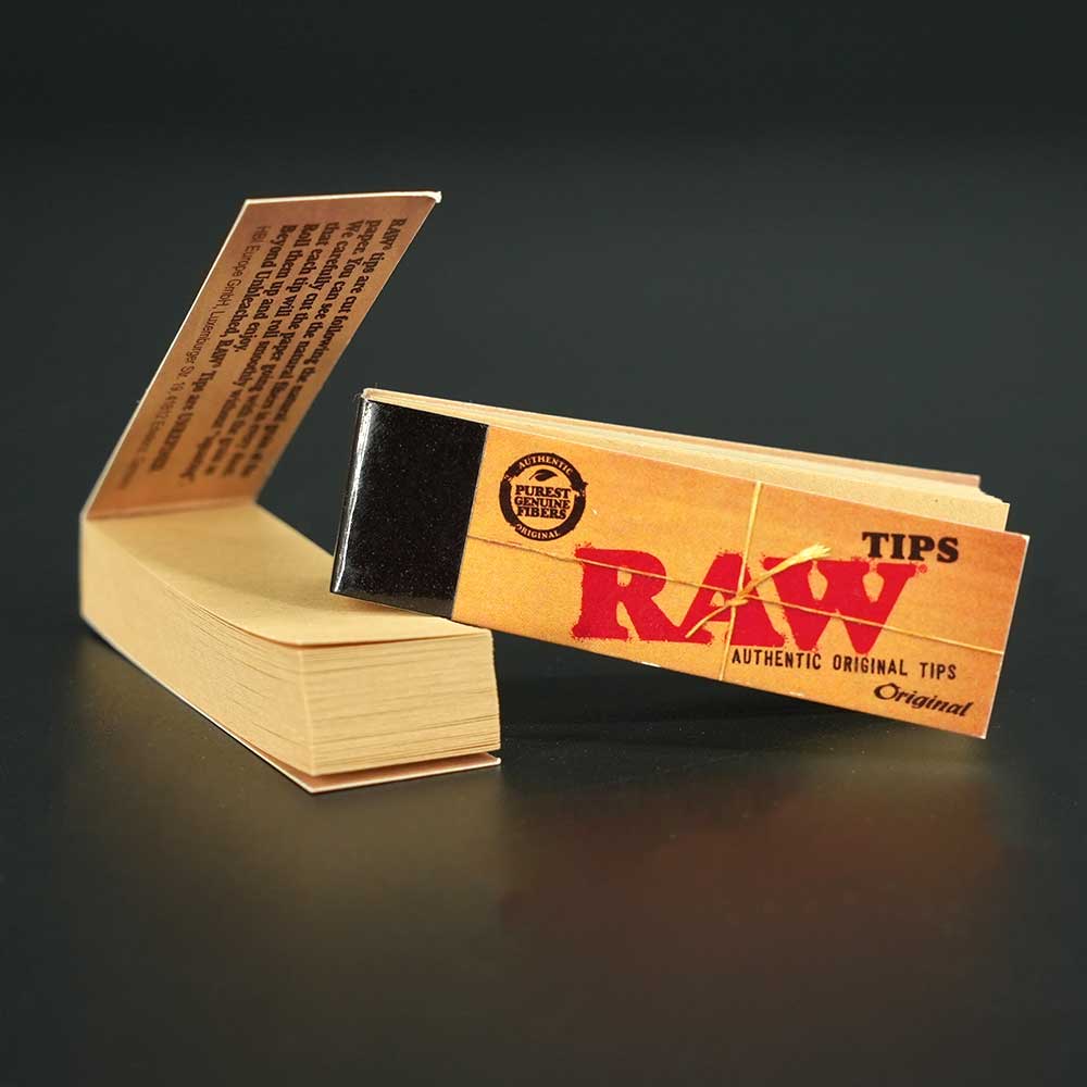 RAW Original Filtertips Heftchen – naturbelassene Tips in klassischem Design