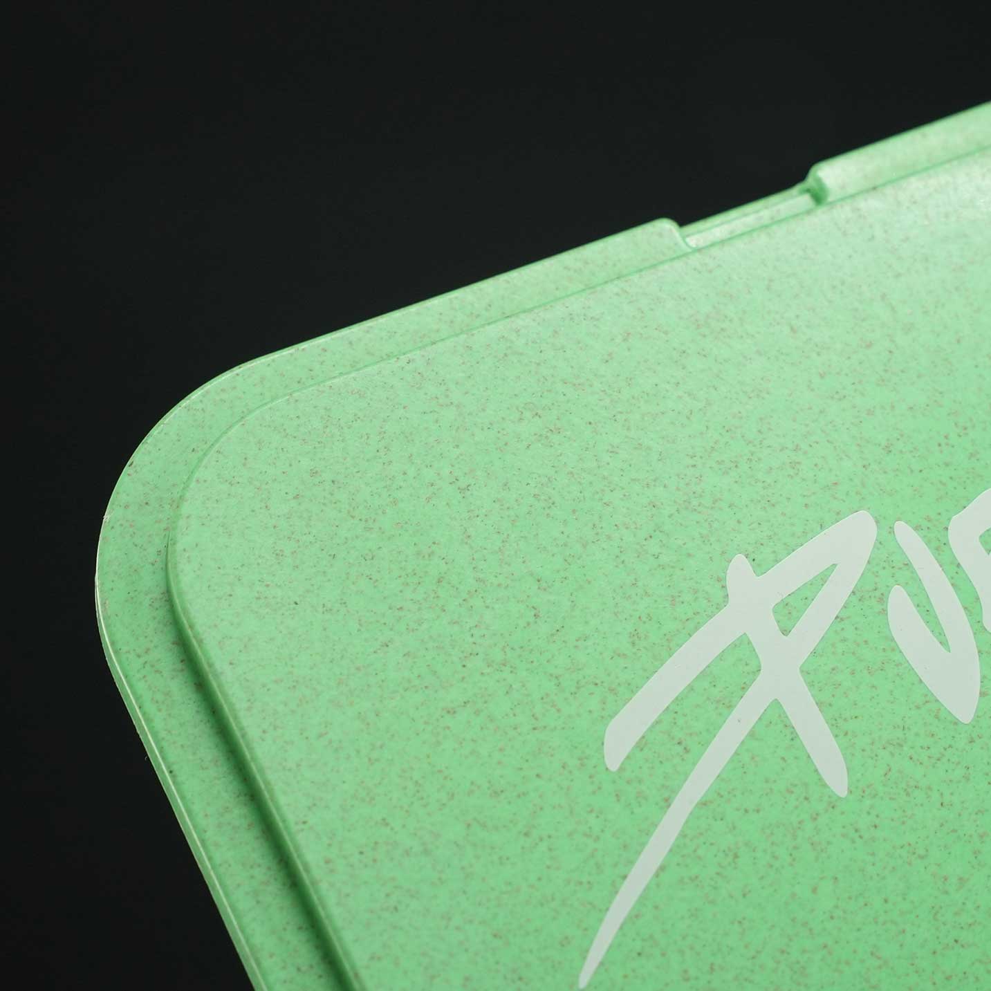 Materialfoto PURIZE Rolling Tray Grün, Faserverbund mit langlebiger Oberfläche.