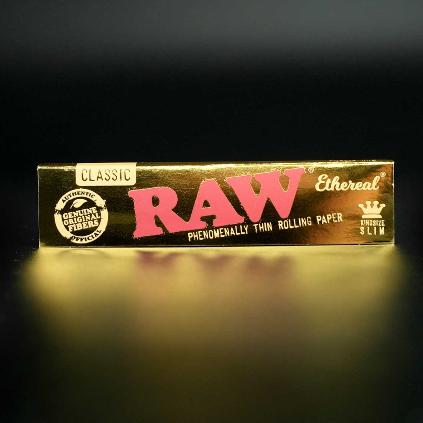 RAW Ethereal Slim King Size Blättchen, ultradünne Papers für reinen Rauchgenuss.