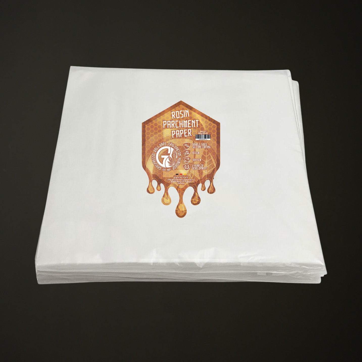 Rosin Press Doppelseitiges Pergamentpapier / 20 Blatt (30x15) GRAVEDA STYCKY