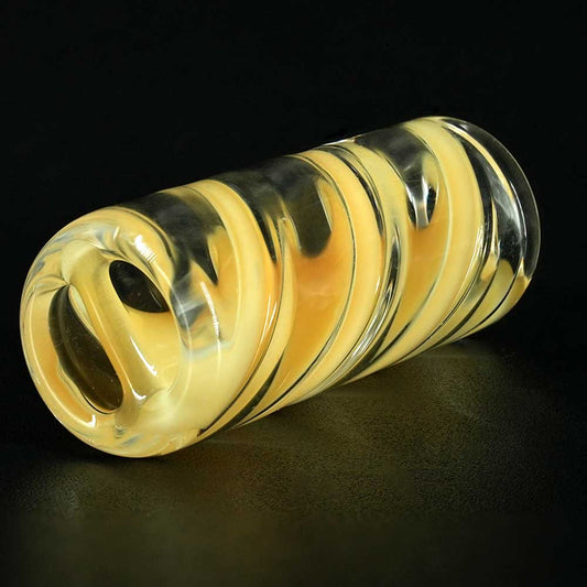 STYCKY Glasfilter Honey Swirl 12mm Details aus der nähe