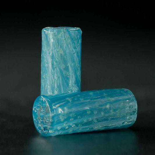 STYCKY Glasfilter Nightreef Ø 12 mm 30 mm blauer Glasfilter mit leuchtenden Einschlüssen Glasfilter für Joints