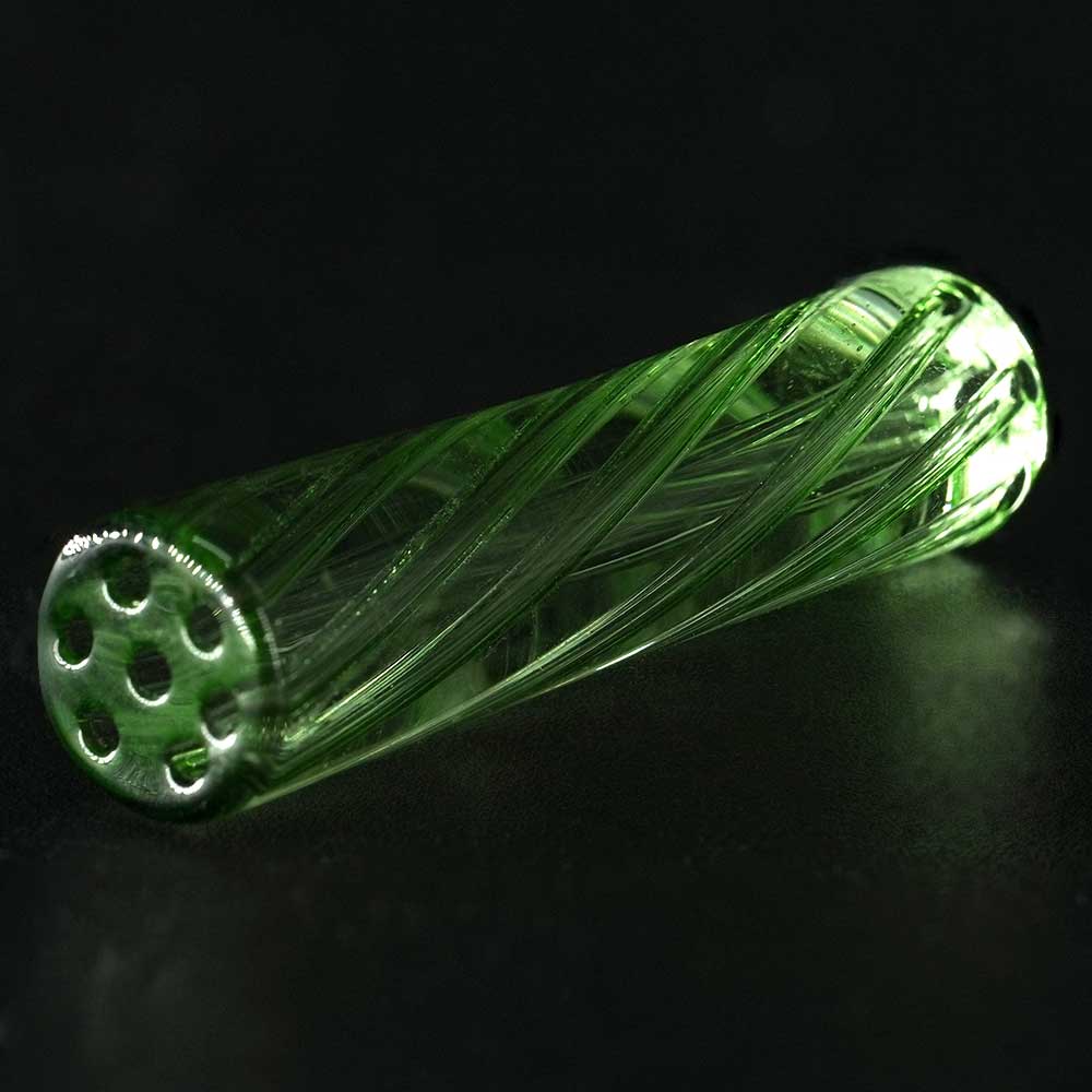 STYCKY Glasfilter Leprechaun Ø 7 mm – Detailansicht der Glasoberfläche