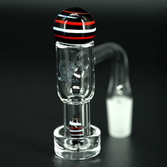 Nahaufnahme der Headmurmel im Terp Slurper Banger – optimiert den Luftstrom und sorgt für gleichmäßige Verdampfung bei Ball-Vape und anderen 14 mm Female-Rigs