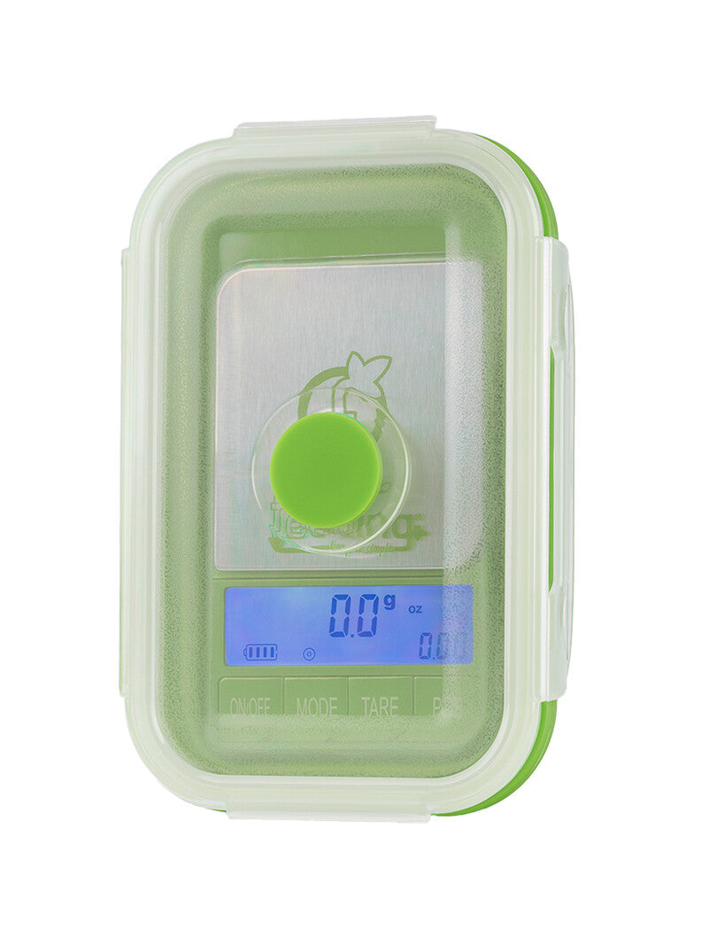 Digitale Feinwaage von Green House Feeding Grün geschlossen