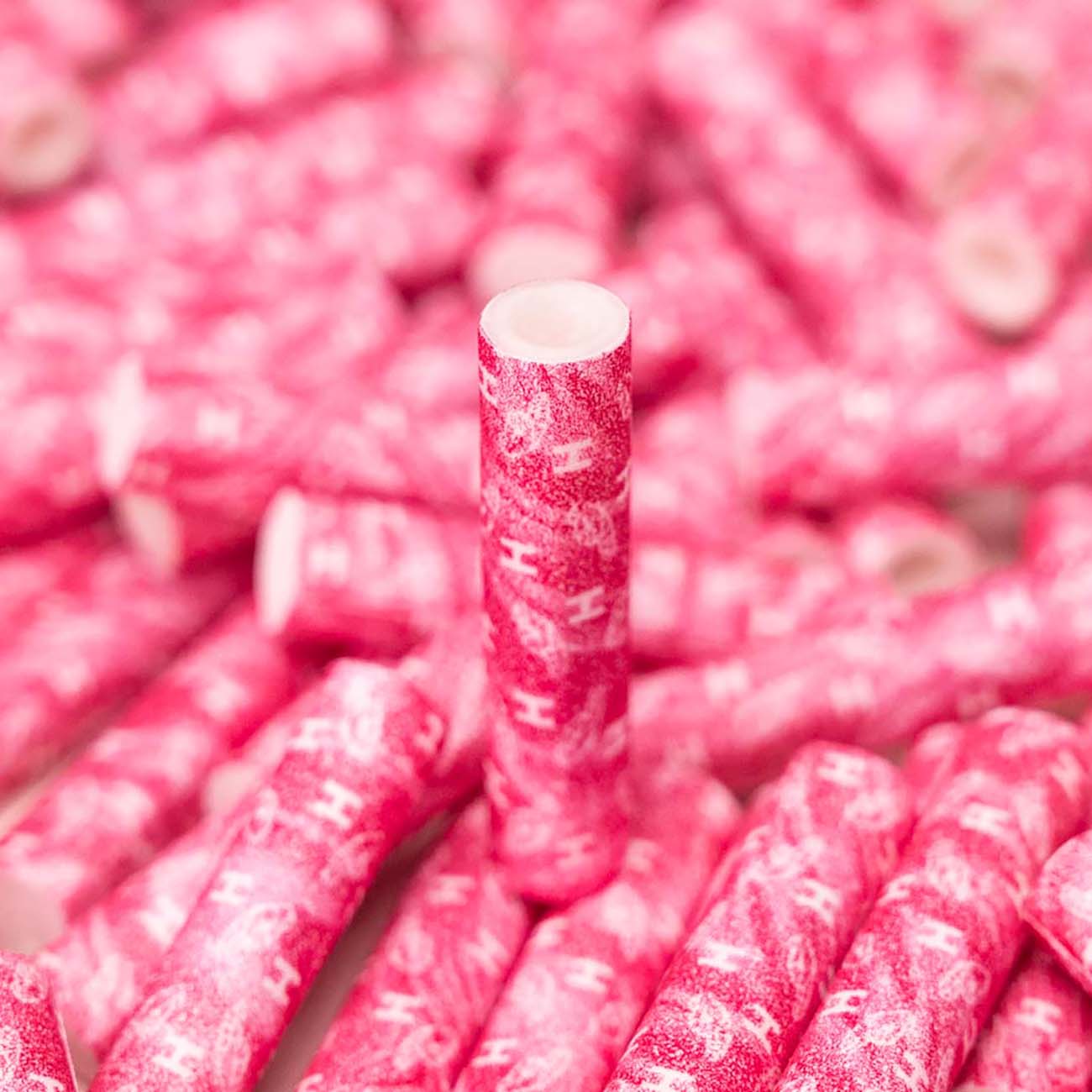 Hybrid Zellstoff-/Aktivkohlefilter (55 Stück) Pink