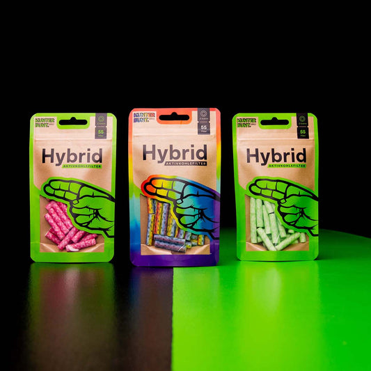 Hybrid Zellstoff-/Aktivkohlefilter (55 Stück)