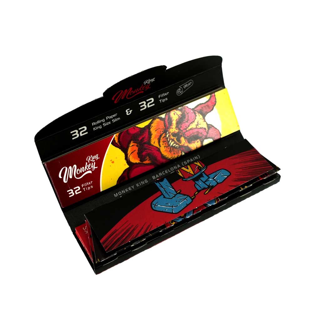 Enthält 16 perforierte Doppel-Tips mit 140 g/m² – Monkey Pack Trymix KS bietet alles, was du zum Drehen brauchst