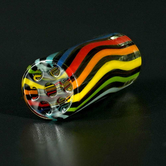 STYCKY Glasfilter Dark Flow Ø 12 mm – Detailansicht der Glasoberfläche