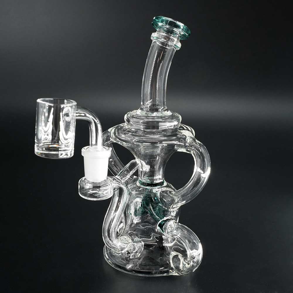 BLAZE Dab Rig Recycler Dark Green