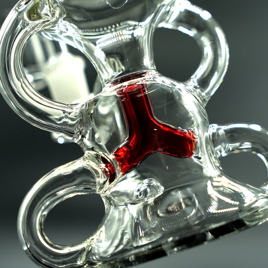 BLAZE Dab Rig Recycler Rot Glas Details