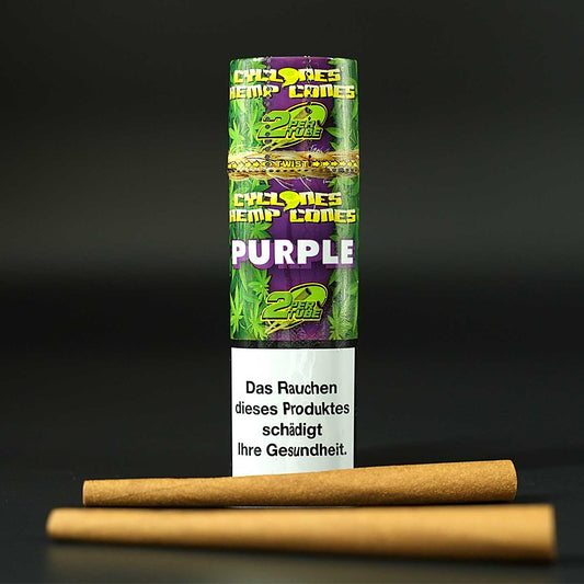 Die Cyclones Hemp Cones Purple überzeugen mit aromatisierten Hanffasern und fruchtigem Traubengeschmack