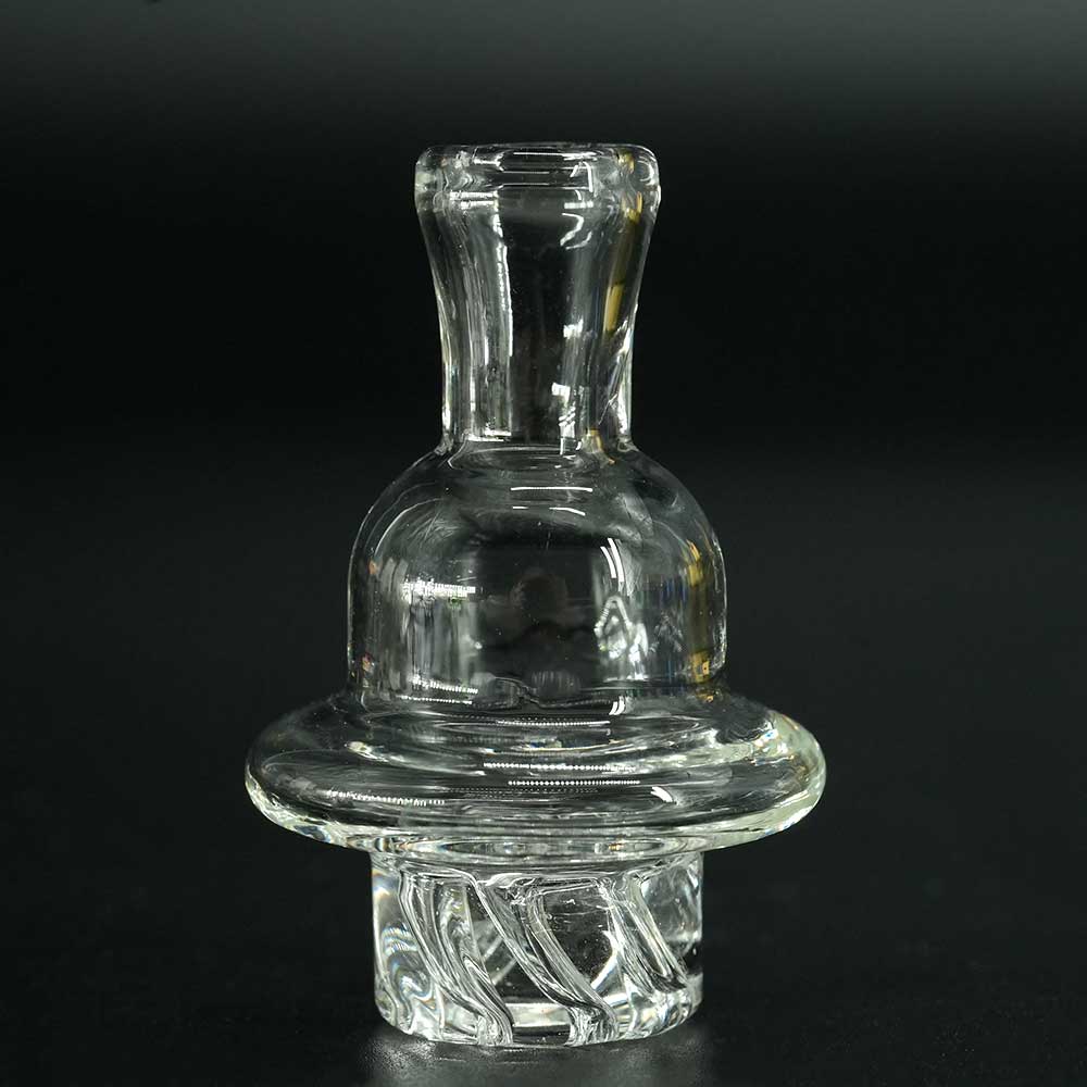 Carb Cap Spinner aus Borosilikatglas – Farbe klar.
