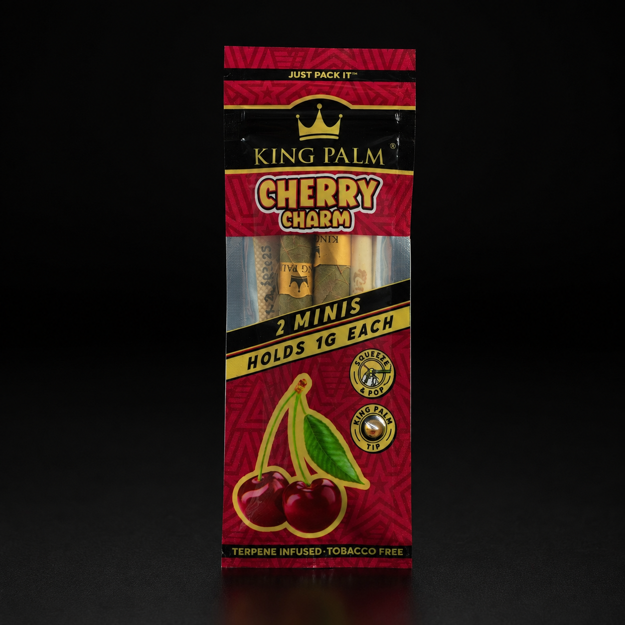 King Palm Mini Rolls Cherry Charm | 2 vorgedrehte Leaf Tubes