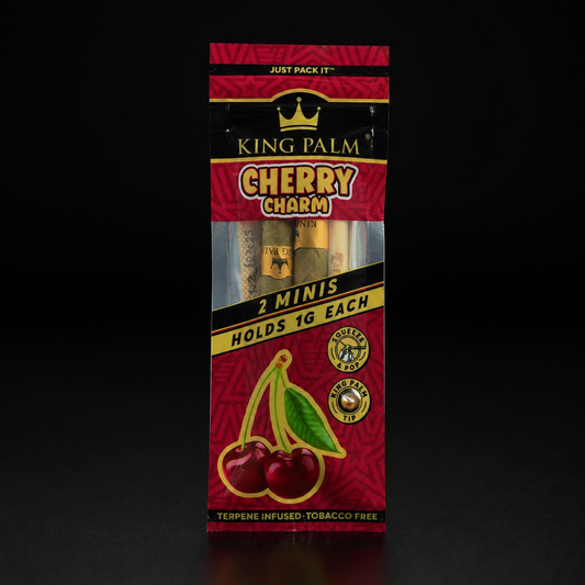King Palm Mini Rolls Cherry Charm | 2 Pre-Rolled Leaf Tubes