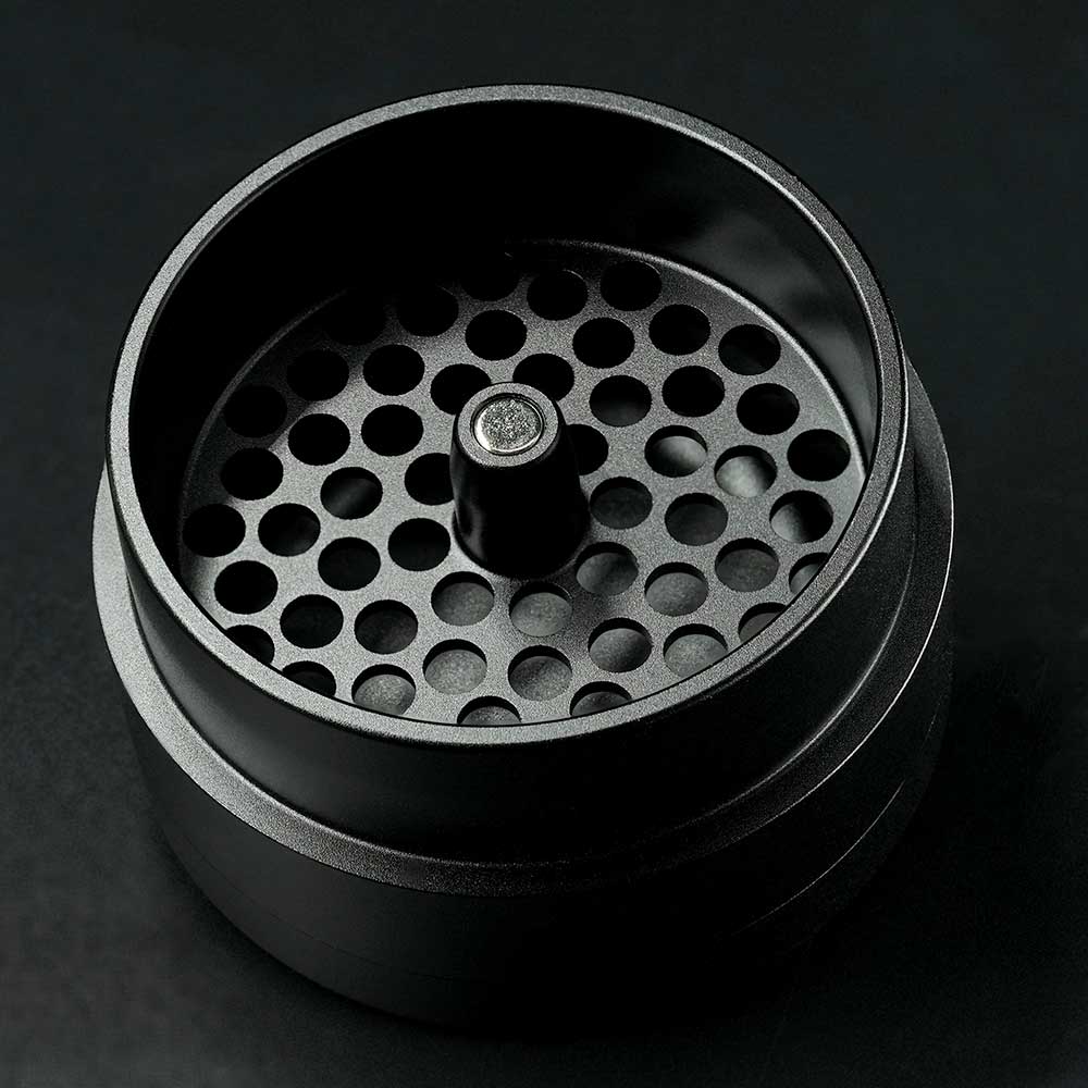 Flower Mill Next Gen Standard Grinder Schwarz – unteres Mahlwerk für gleichmäßiges Grindbild