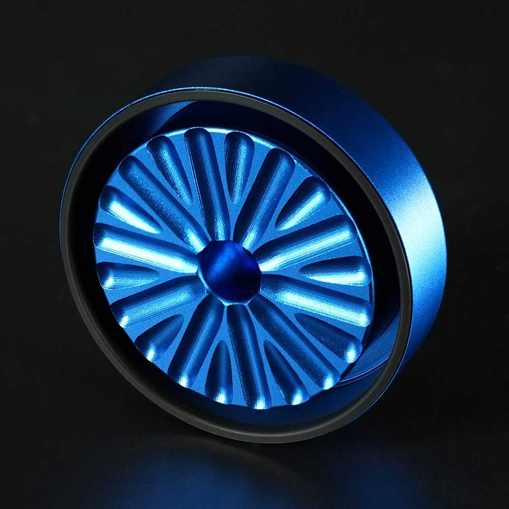 Flower Mill Next Gen Standard Grinder Blau – oberes Mahlwerk ohne Schneidezähne