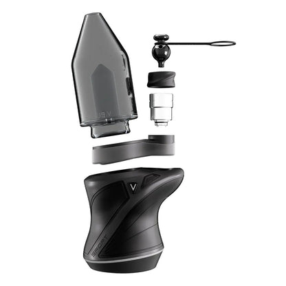 Focus V CARTA SPORT E-Rig Kit Explosionsansicht mit Glasaufsatz, Bubble Cap und Intelli-Core Atomizer