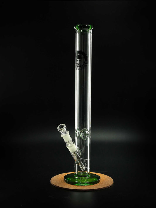 Heisenberg 50-7 Green – 50 cm Zylinderbong mit grünem Standfuß und farbigen Akzenten