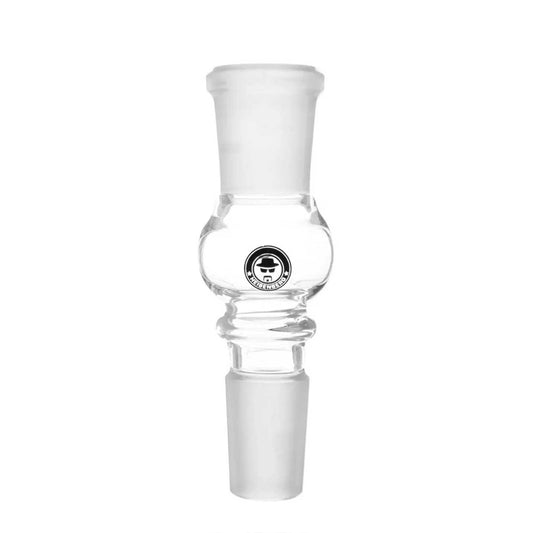 Heisenberg Aktivkohlefilter-Adapter 18,8 mm – mit blauem Rollstopper aus Glas