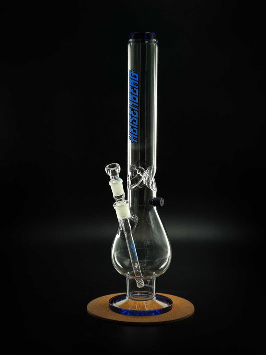 Heisenberg Big Mama 3.0 – 50 cm Glasbong mit klassischer Form und blauem Fuß/Mundstück