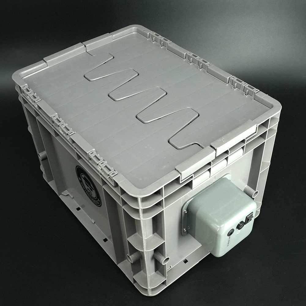 Heisenberg Pollenmaschine 150 g – stabile Pollenschleuder mit geschlossenem Gehäuse und Edelstahl-Siebtrommel.