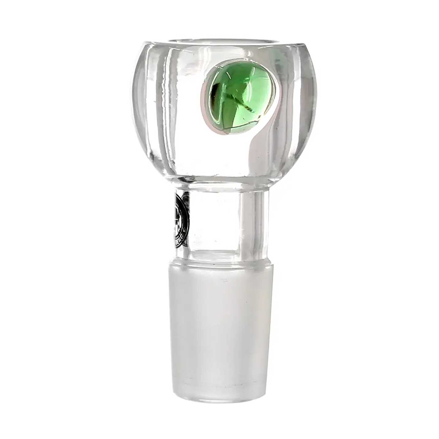 Die grüne Version des Jelly Joker Pumpkin Bowl 18.8 überzeugt durch kräftige Farbe, dicken Glaskörper und sicheren Halt dank großem Rollstopper