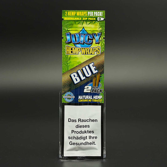 Die Blue Hemp Wraps von Juicy Jays kombinieren Blaubeere und Brombeere zu einem intensiven Aromaerlebnis – komplett tabakfrei.