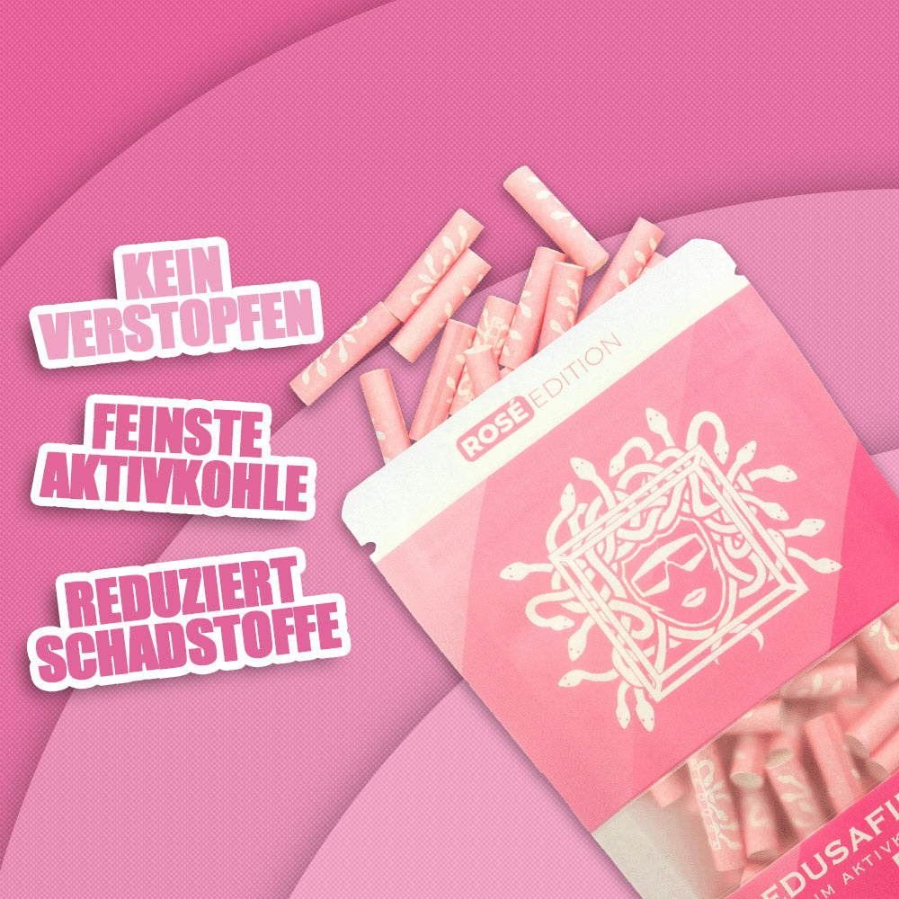 MEDUSAFILTERS Aktivkohlefilter Rose 50Stk vorteile