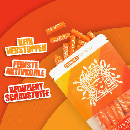 MEDUSAFILTERS Aktivkohlefilter SUNSET 50Stk Vorteile