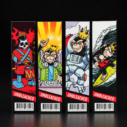 Monkey Pack Trymix KS mit King Size Slim Papers, Filtertips und integriertem Mix-Tablett – alles in einem stylischen Heftchen- verschiedene Motive V2