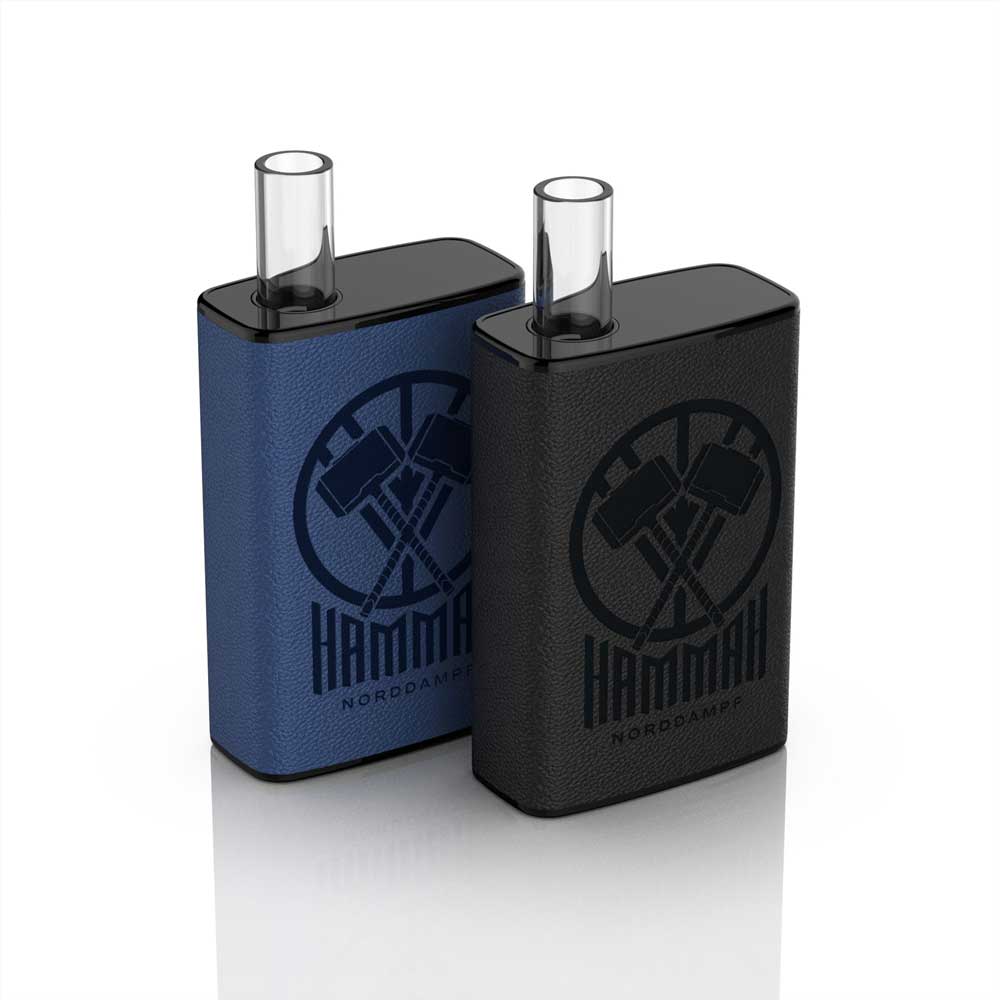 Norddampf Hammah Vaporizer – Deep Black & Nordic Blue nebeneinander