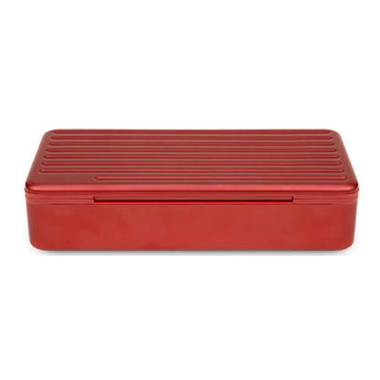 Puffco Pivot Travel Case geschlossenes Aluminium Case zur Aufbewahrung von Puffco Pivot und Zubehör Daybreak Rot
