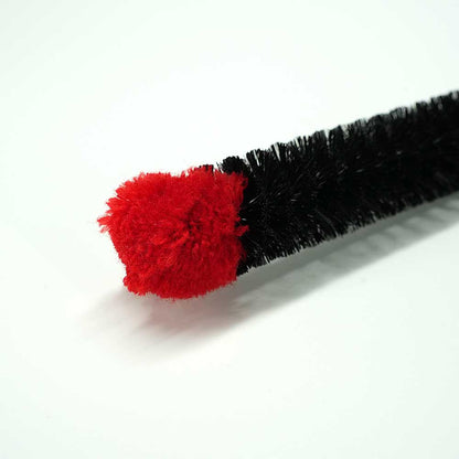 Reinigungsbürste mit Naturborsten & Baumwollspitze – ideal zur gründlichen Bong-Reinigung.
Gesamtansicht mit flexiblem Griff und Aufhängeöse