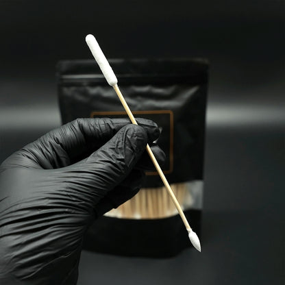 STYCKY Slurper Swab mit langem Bambusstiel und zwei Baumwollspitzen