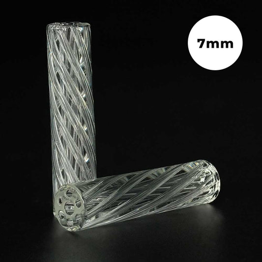 STYCKY Glasfilter Ø 7 mm Crystal Twist aus Glas für Joints in transparenter Optik