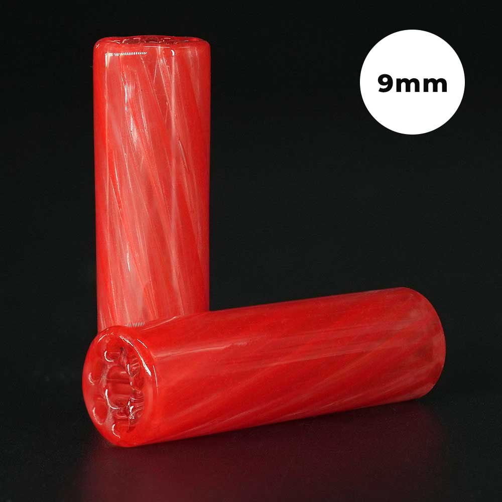 STYCKY Glasfilter Ø 9 mm Fire aus Glas für Joints in roter Optik