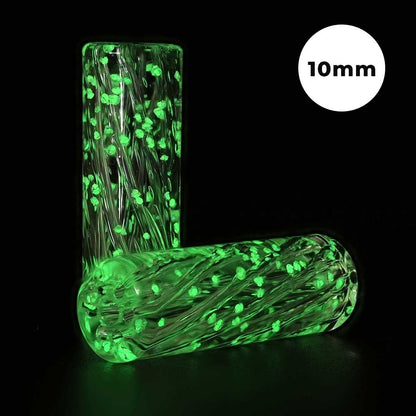STYCKY Glasfilter Ø 10 mm Geisterstunde aus Glas für Joints in leuchtend grüner Optik