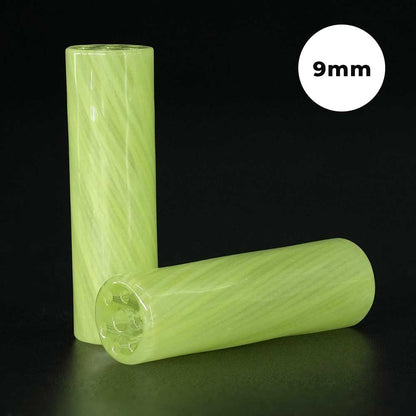 STYCKY Glasfilter Ø 9 mm Nuclear aus Glas für Joints in hellgrüner Optik
