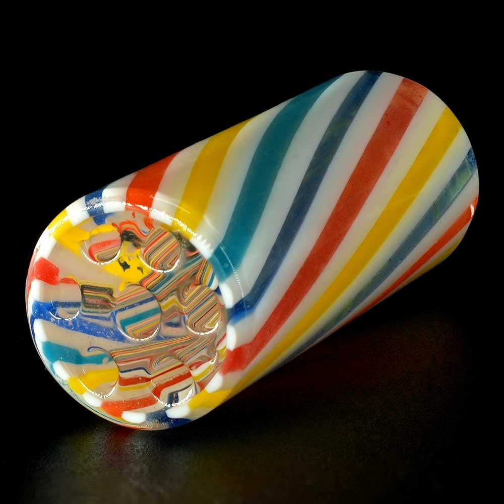 STYCKY Glasfilter Holiday Ø 12 mm – Detailansicht der Glasoberfläche