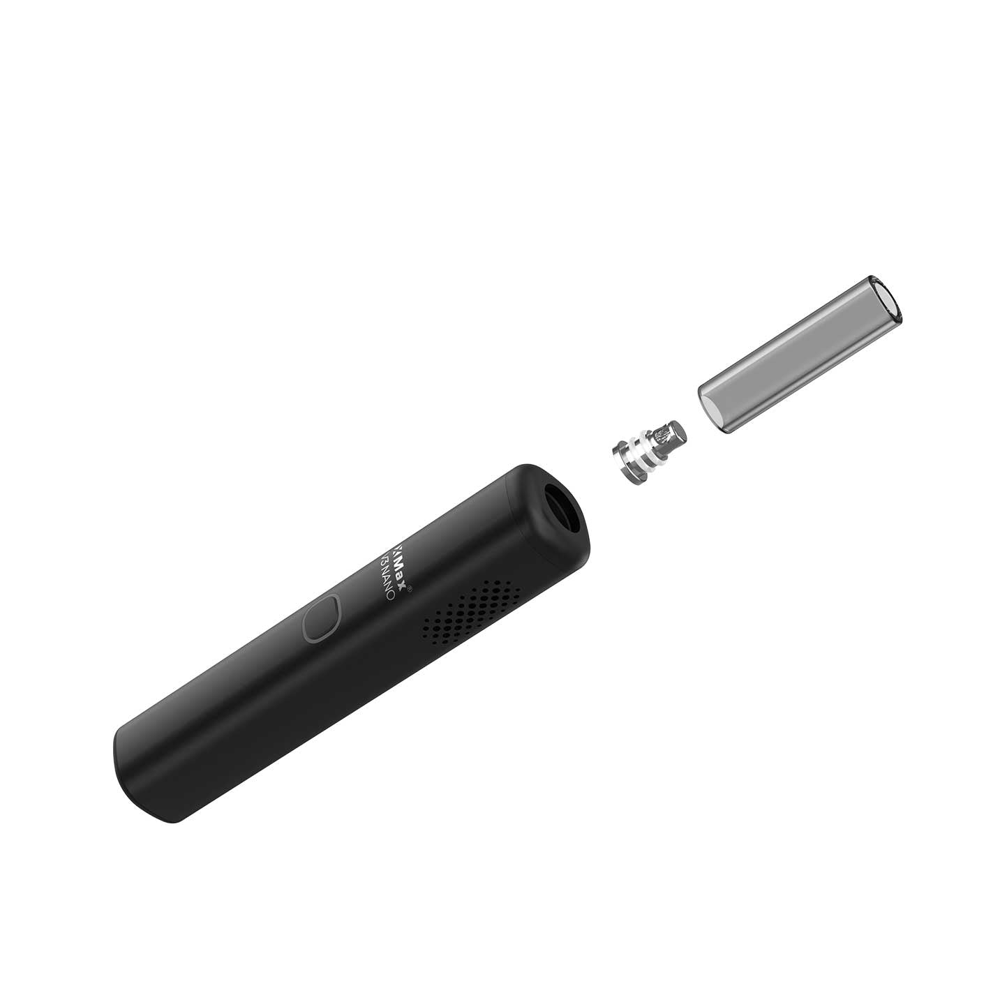 XMAX V3 NANO Vaporizer zusammen mit USB-C-Kabel, Reinigungswerkzeug, Bürste, Sieben, O-Ringen